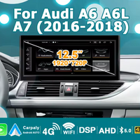 12.5'' 8GB 256G CarPlay 2 din Android 14 for Audi A6 C7 A7 2012-2018