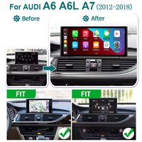 12.5'' 8GB 256G CarPlay 2 din Android 14 for Audi A6 C7 A7 2012-2018