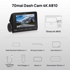 70MAI SMART DASH CAM A810S 4K GPS