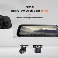 9.35''  70mai Mirror Car Recorder Stream Media Car DVR