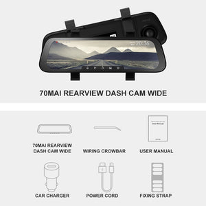 9.35''  70mai Mirror Car Recorder Stream Media Car DVR