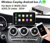 Wireless Carplay, Android Auto box For benz C-Class W205/GLC-Class X253/V-Class W446 2015-2021 NTG 5.0