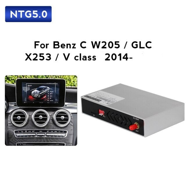 Wireless Carplay, Android Auto box For benz C-Class W205/GLC-Class X253/V-Class W446 2015-2021 NTG 5.0